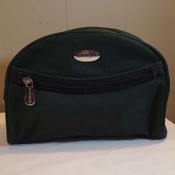 pierre cardin canvas overnight bag black